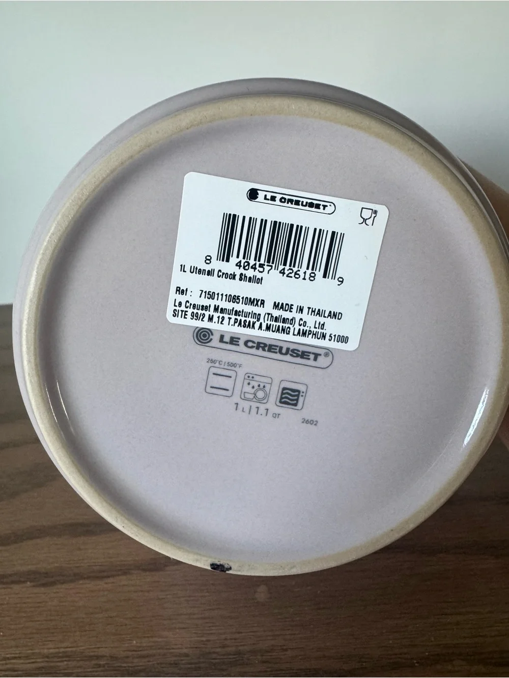 Le Creuset Stoneware Small Utensil Crock Shallot